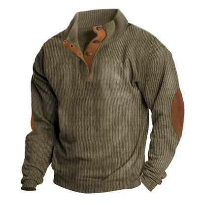 Men's Outdoor Casual Stand Collar Long Sleeve Sweatshirt