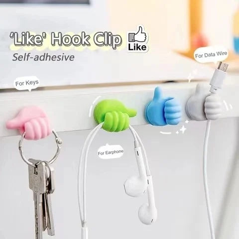 (🔥LAST DAY PROMOTION - SAVE 50% OFF) 10Pcs Creative Thumbs Up Shape Wall Hook