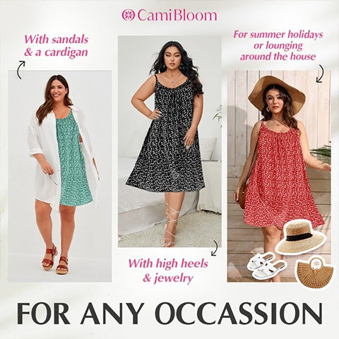 🔥Last Day Promotion – 60% OFF🔥CamiBloom – Floral Printed Camisole Dress