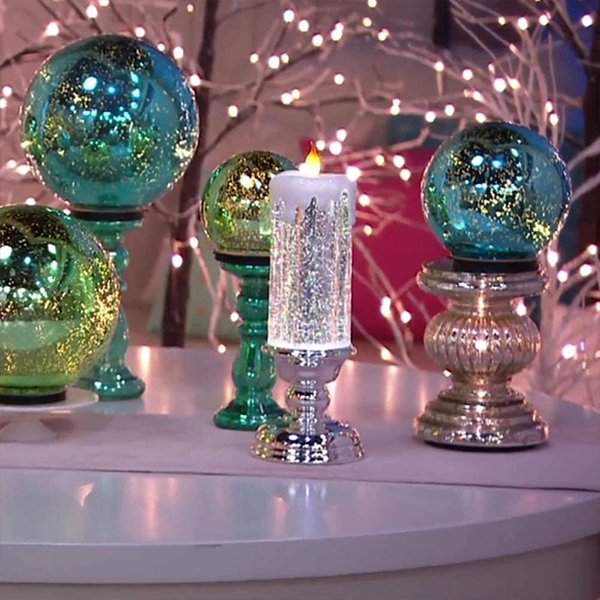 LED Christmas Candles With Pedestal🕯🕯🕯